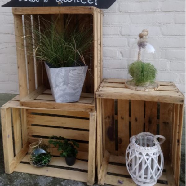 Set decoratie fruitkisten